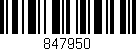 Código de barras (EAN, GTIN, SKU, ISBN): '847950'