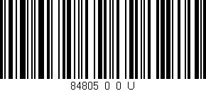 Código de barras (EAN, GTIN, SKU, ISBN): '84805_0_0_U'
