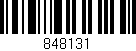 Código de barras (EAN, GTIN, SKU, ISBN): '848131'