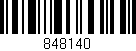 Código de barras (EAN, GTIN, SKU, ISBN): '848140'