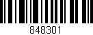 Código de barras (EAN, GTIN, SKU, ISBN): '848301'