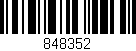 Código de barras (EAN, GTIN, SKU, ISBN): '848352'