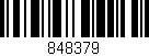 Código de barras (EAN, GTIN, SKU, ISBN): '848379'