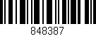 Código de barras (EAN, GTIN, SKU, ISBN): '848387'
