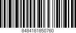 Código de barras (EAN, GTIN, SKU, ISBN): '8484181850760'