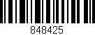 Código de barras (EAN, GTIN, SKU, ISBN): '848425'