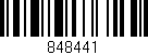 Código de barras (EAN, GTIN, SKU, ISBN): '848441'