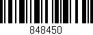 Código de barras (EAN, GTIN, SKU, ISBN): '848450'