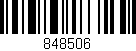 Código de barras (EAN, GTIN, SKU, ISBN): '848506'