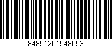 Código de barras (EAN, GTIN, SKU, ISBN): '84851201548653'