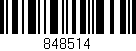 Código de barras (EAN, GTIN, SKU, ISBN): '848514'