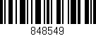 Código de barras (EAN, GTIN, SKU, ISBN): '848549'
