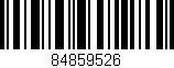 Código de barras (EAN, GTIN, SKU, ISBN): '84859526'