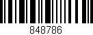Código de barras (EAN, GTIN, SKU, ISBN): '848786'