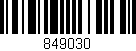 Código de barras (EAN, GTIN, SKU, ISBN): '849030'