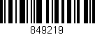 Código de barras (EAN, GTIN, SKU, ISBN): '849219'