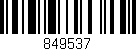 Código de barras (EAN, GTIN, SKU, ISBN): '849537'