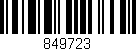 Código de barras (EAN, GTIN, SKU, ISBN): '849723'