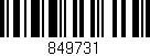 Código de barras (EAN, GTIN, SKU, ISBN): '849731'