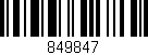Código de barras (EAN, GTIN, SKU, ISBN): '849847'