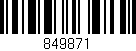 Código de barras (EAN, GTIN, SKU, ISBN): '849871'