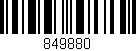 Código de barras (EAN, GTIN, SKU, ISBN): '849880'