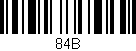 Código de barras (EAN, GTIN, SKU, ISBN): '84B'