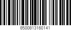 Código de barras (EAN, GTIN, SKU, ISBN): '8500813160141'