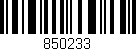 Código de barras (EAN, GTIN, SKU, ISBN): '850233'