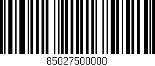 Código de barras (EAN, GTIN, SKU, ISBN): '85027500000'