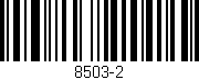 Código de barras (EAN, GTIN, SKU, ISBN): '8503-2'
