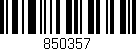 Código de barras (EAN, GTIN, SKU, ISBN): '850357'