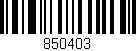 Código de barras (EAN, GTIN, SKU, ISBN): '850403'