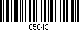 Código de barras (EAN, GTIN, SKU, ISBN): '85043'