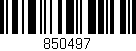 Código de barras (EAN, GTIN, SKU, ISBN): '850497'