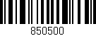 Código de barras (EAN, GTIN, SKU, ISBN): '850500'