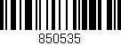 Código de barras (EAN, GTIN, SKU, ISBN): '850535'