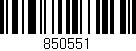 Código de barras (EAN, GTIN, SKU, ISBN): '850551'