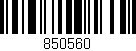 Código de barras (EAN, GTIN, SKU, ISBN): '850560'