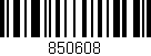 Código de barras (EAN, GTIN, SKU, ISBN): '850608'