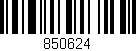 Código de barras (EAN, GTIN, SKU, ISBN): '850624'
