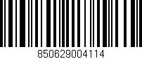 Código de barras (EAN, GTIN, SKU, ISBN): '850629004114'