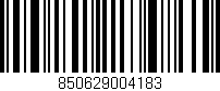 Código de barras (EAN, GTIN, SKU, ISBN): '850629004183'