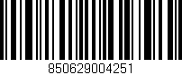 Código de barras (EAN, GTIN, SKU, ISBN): '850629004251'