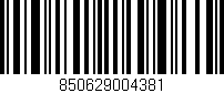 Código de barras (EAN, GTIN, SKU, ISBN): '850629004381'