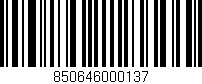 Código de barras (EAN, GTIN, SKU, ISBN): '850646000137'