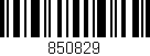 Código de barras (EAN, GTIN, SKU, ISBN): '850829'