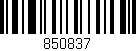 Código de barras (EAN, GTIN, SKU, ISBN): '850837'