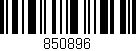 Código de barras (EAN, GTIN, SKU, ISBN): '850896'