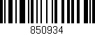 Código de barras (EAN, GTIN, SKU, ISBN): '850934'